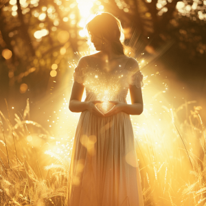 gloriakraft_A_photorealistic_image_of_a_woman_standing_in_a_ser_afcaf872-f448-429f-9ec2-7be587d6441f